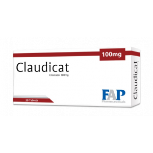 CLAUDICAT 100 MG ( CILOSTAZOL ) 30 TABLETS